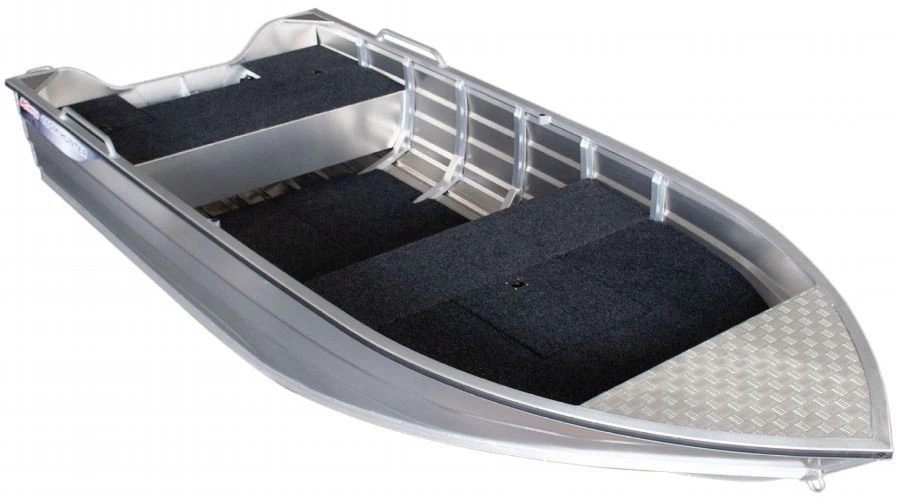 15 ft Aluminum V Hull Fishing Boat angle vide