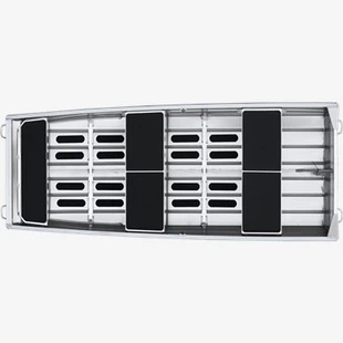 10 fot plattbottnad aluminiumbåt med bred balk