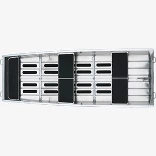 12 fot aluminium med bred balk med platt botten