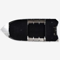 15 fot aluminium V-skrov fiskebåt